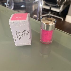 colourpop loose pigment in pwr up (neon/hot pink)